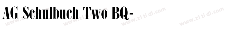 AG Schulbuch Two BQ字体转换